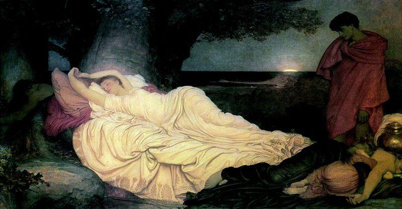 Lord Frederic Leighton Cymon and Iphigenia oil painting image